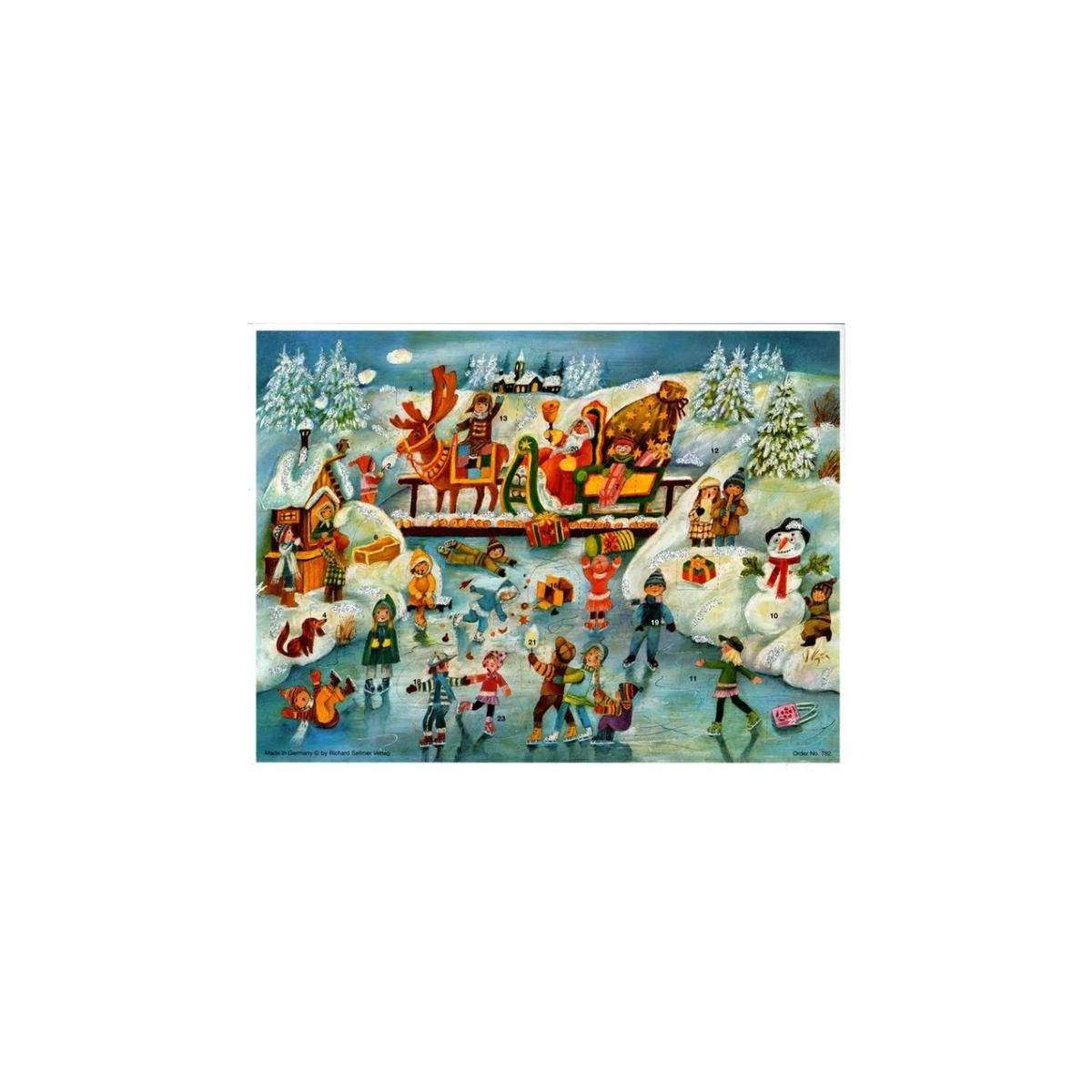 782 - Adventskalender/Advent Calendar "Spaß beim Eislaufen"