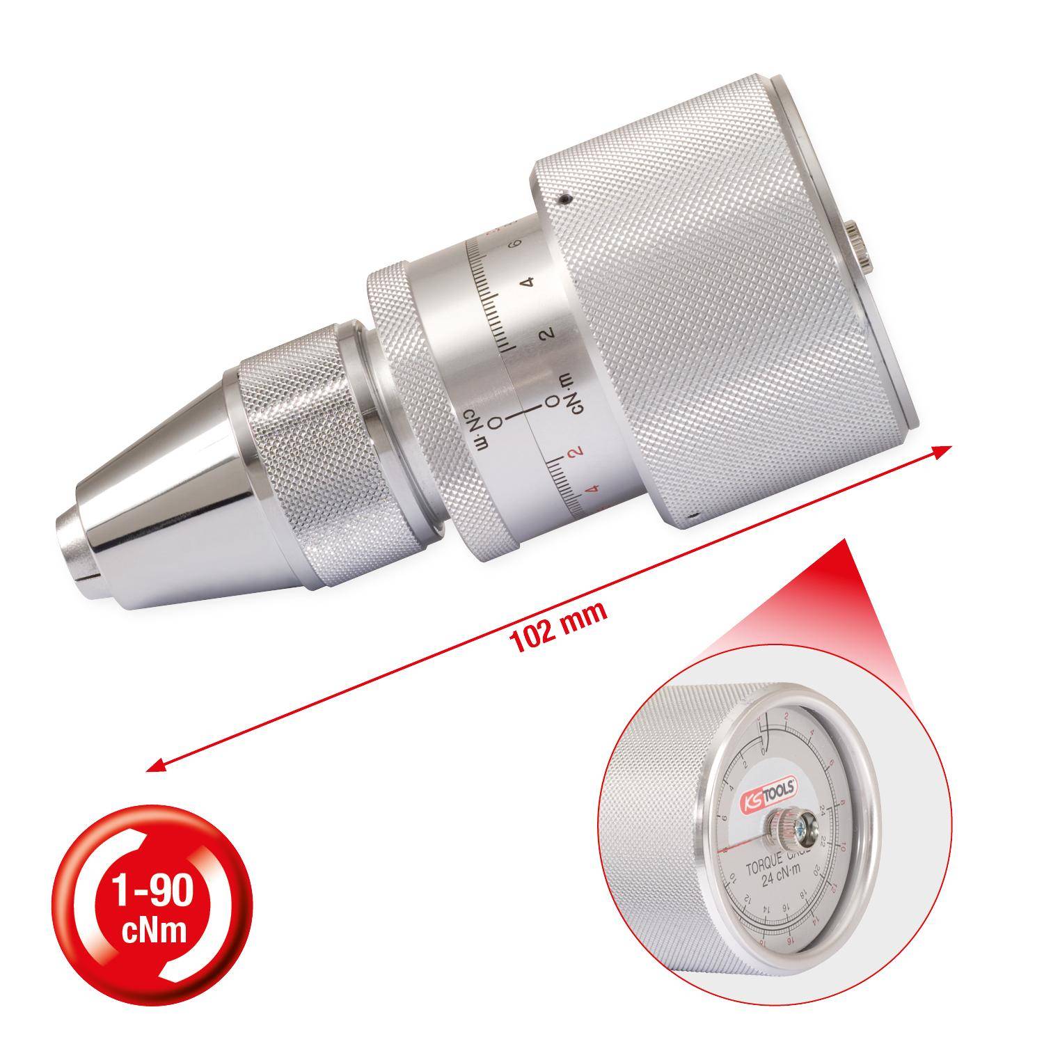 KS TOOLS Przisions-Drehmoment-Prfgert, 10-90cNm