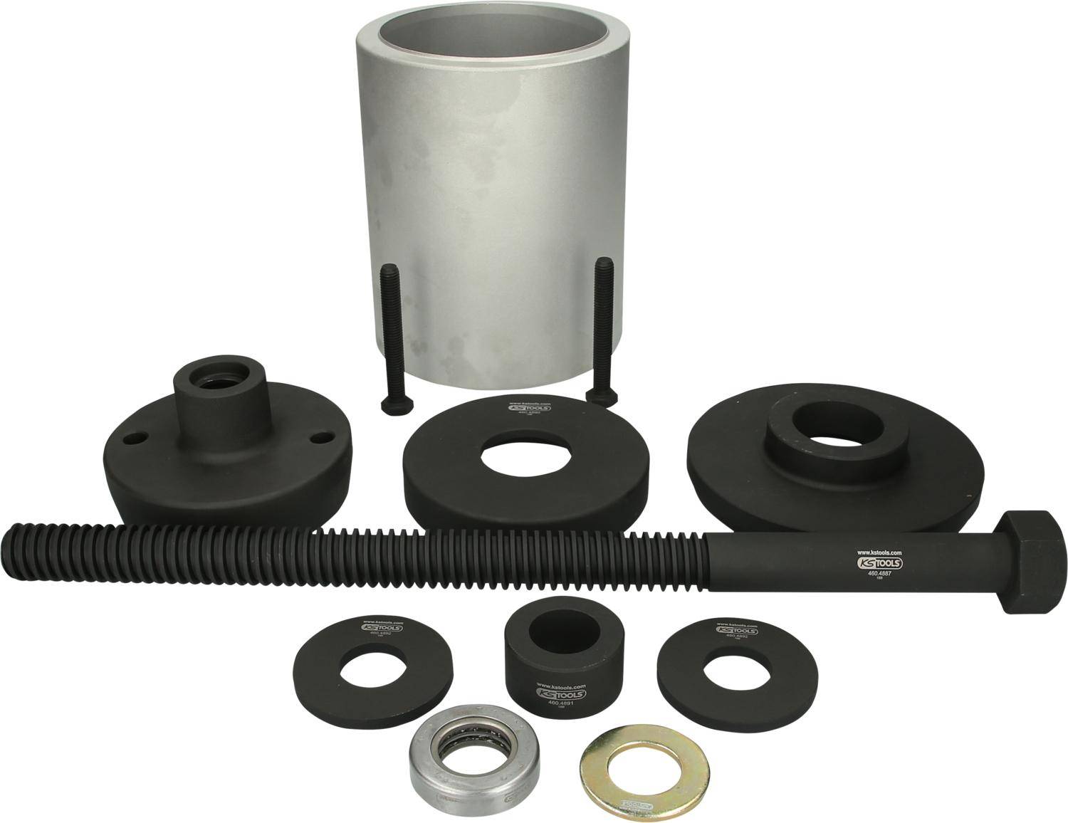 KS TOOLS 3D-Buchsen-Werkzeug-Satz für SAF-Achsen, Mercedes DCA- und