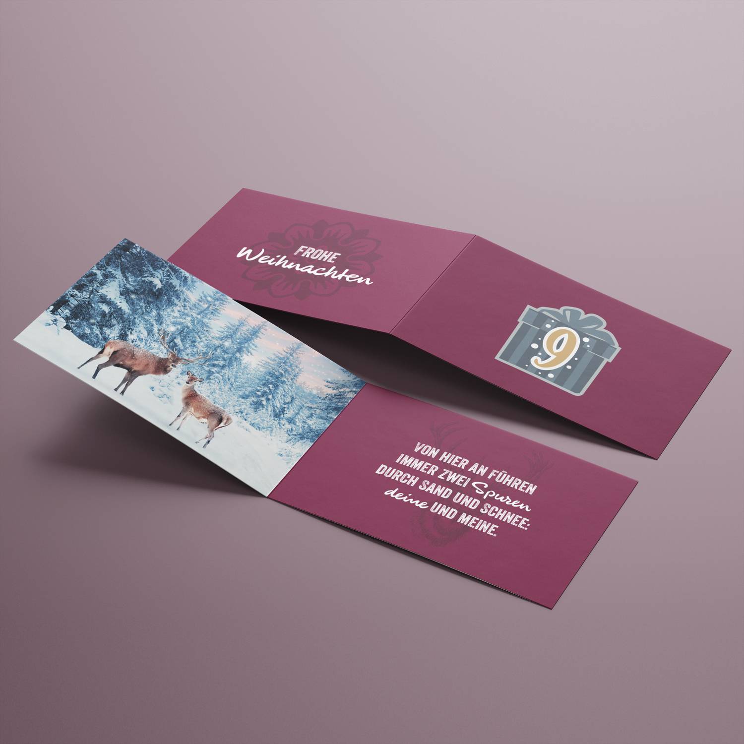 Corasol Premium Tee Adventskalender für Zwei (Paare & Pärchen) mit liebevollen Spruchkärtchen & 2 x 24 fruchtigen Teemischungen im Pyramidenbeutel