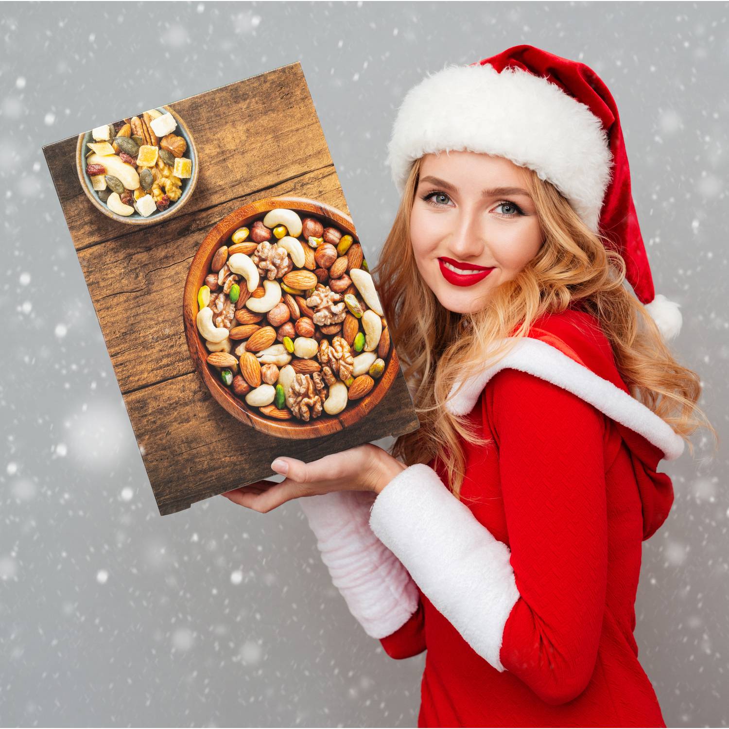 Corasol gesunder Frucht-Nuss-Mix Premium Adventskalender mit 24 fruchtigen Mischungen aus Trockenfrüchten & Nüssen zum Knabbern & Snacken (720 g)