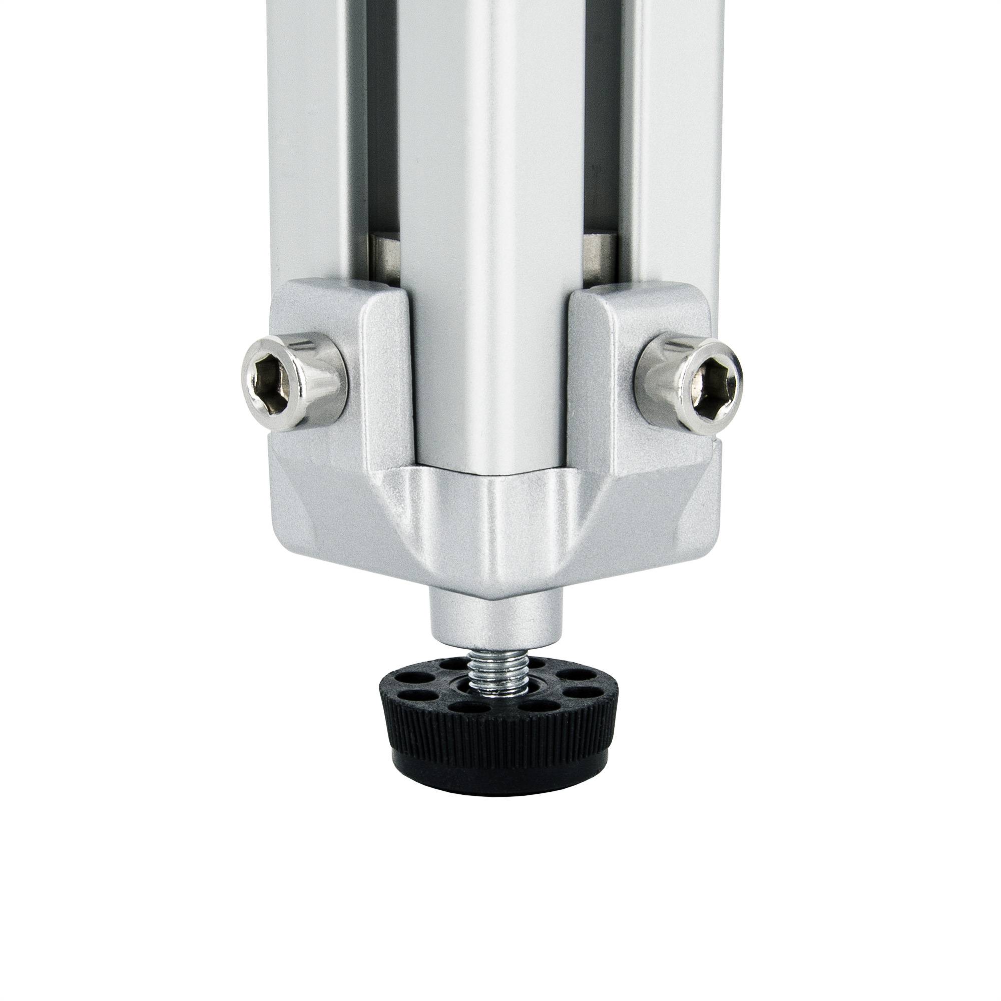 SCHMIDT systemprofile 10x Fußverbinder Nut 8 40x40mm Standfuß M8 Fuß höhenverstellbar Stellfuß Nivellierfuß Aluprofil-Zubehör