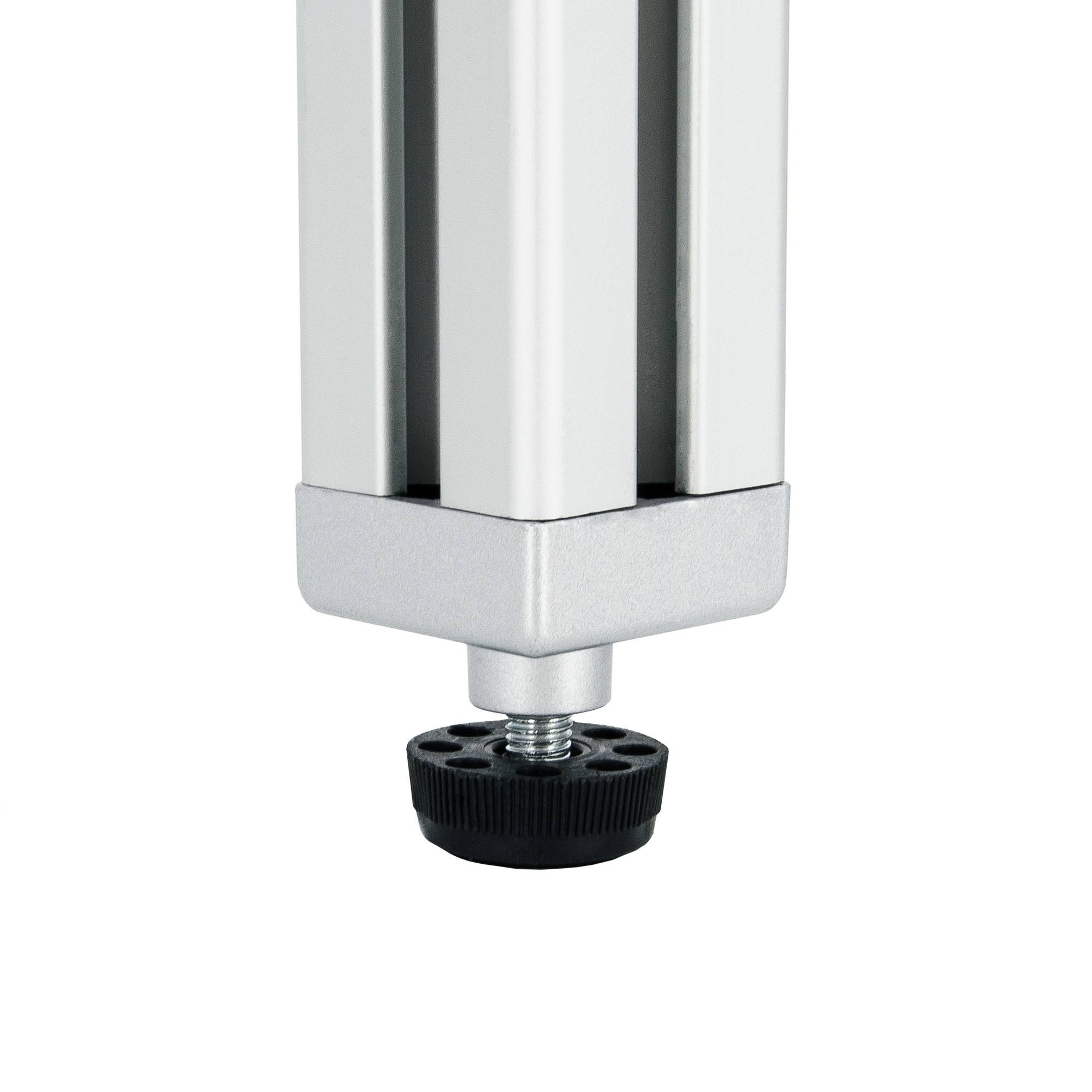 SCHMIDT systemprofile 4x Fußverbinder Nut 8 40x40mm Standfuß M8 Fuß höhenverstellbar Stellfuß Nivellierfuß Aluprofil-Zubehör