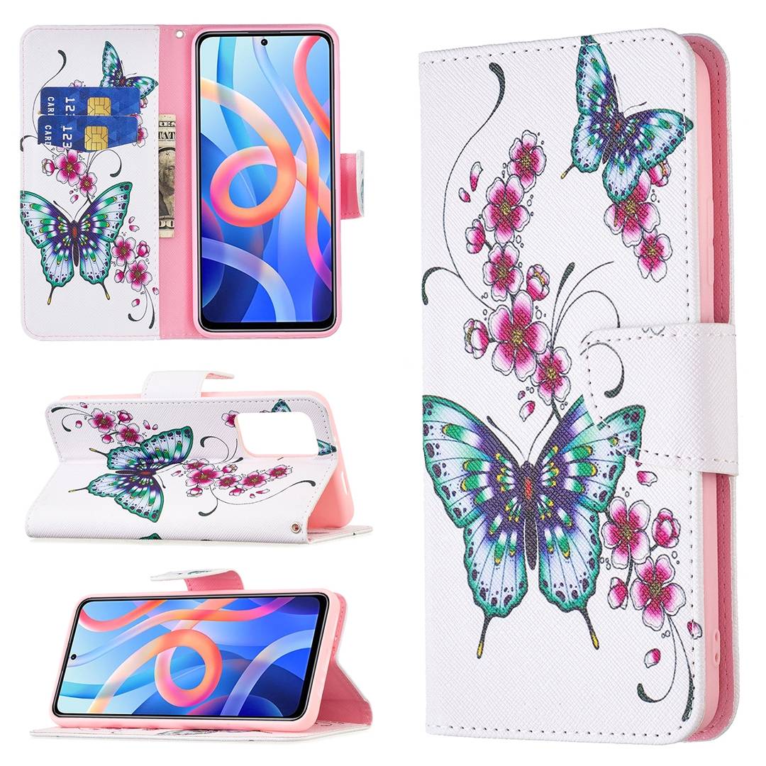 Für Xiaomi Poco M4 Pro 5G Kunstleder Handy Tasche Book Motiv 2 Schutz Hülle Case Cover Etui Neu