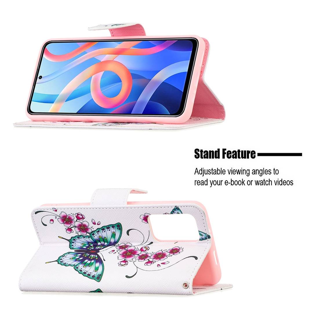Für Xiaomi Poco M4 Pro 5G Kunstleder Handy Tasche Book Motiv 2 Schutz Hülle Case Cover Etui Neu