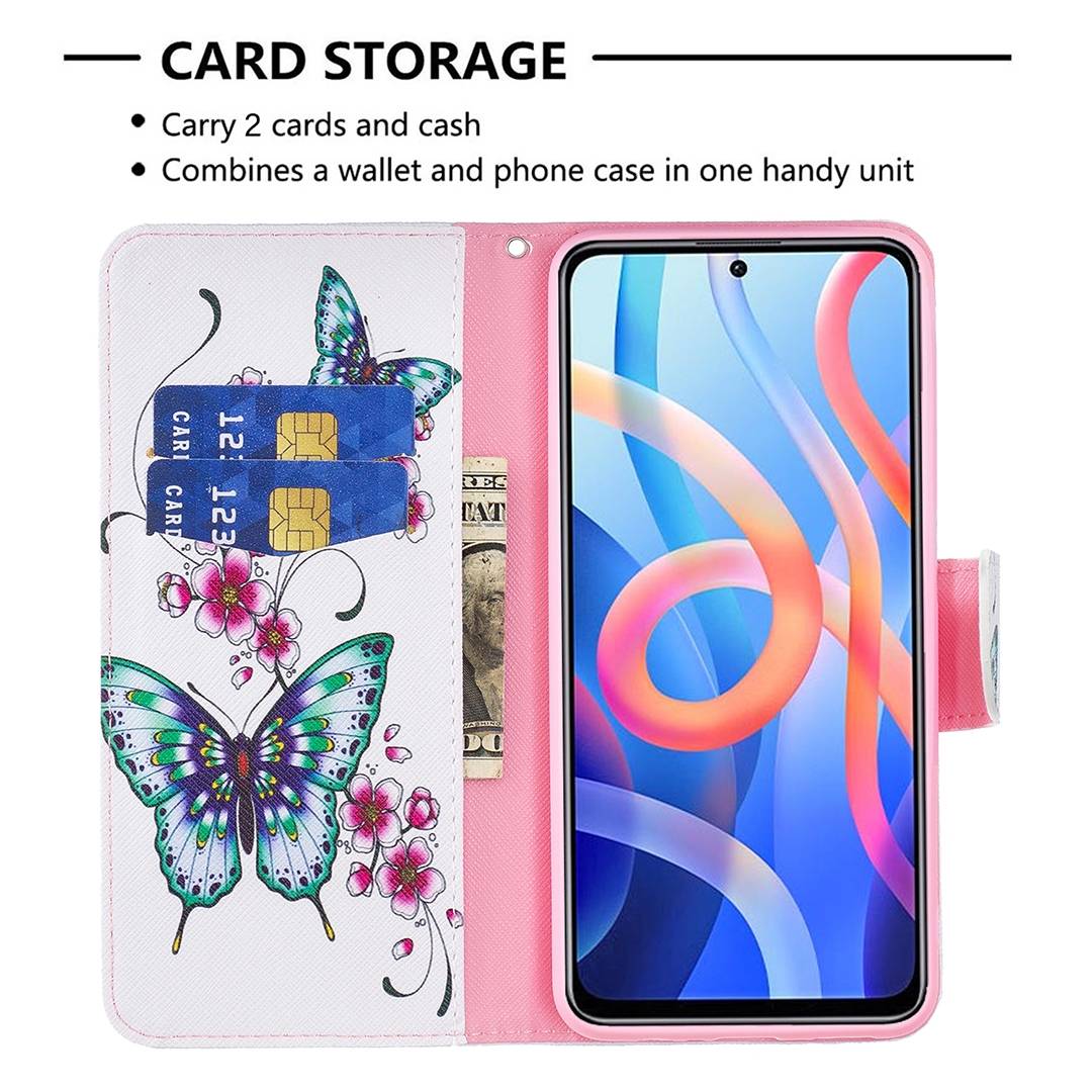 Für Xiaomi Poco M4 Pro 5G Kunstleder Handy Tasche Book Motiv 2 Schutz Hülle Case Cover Etui Neu
