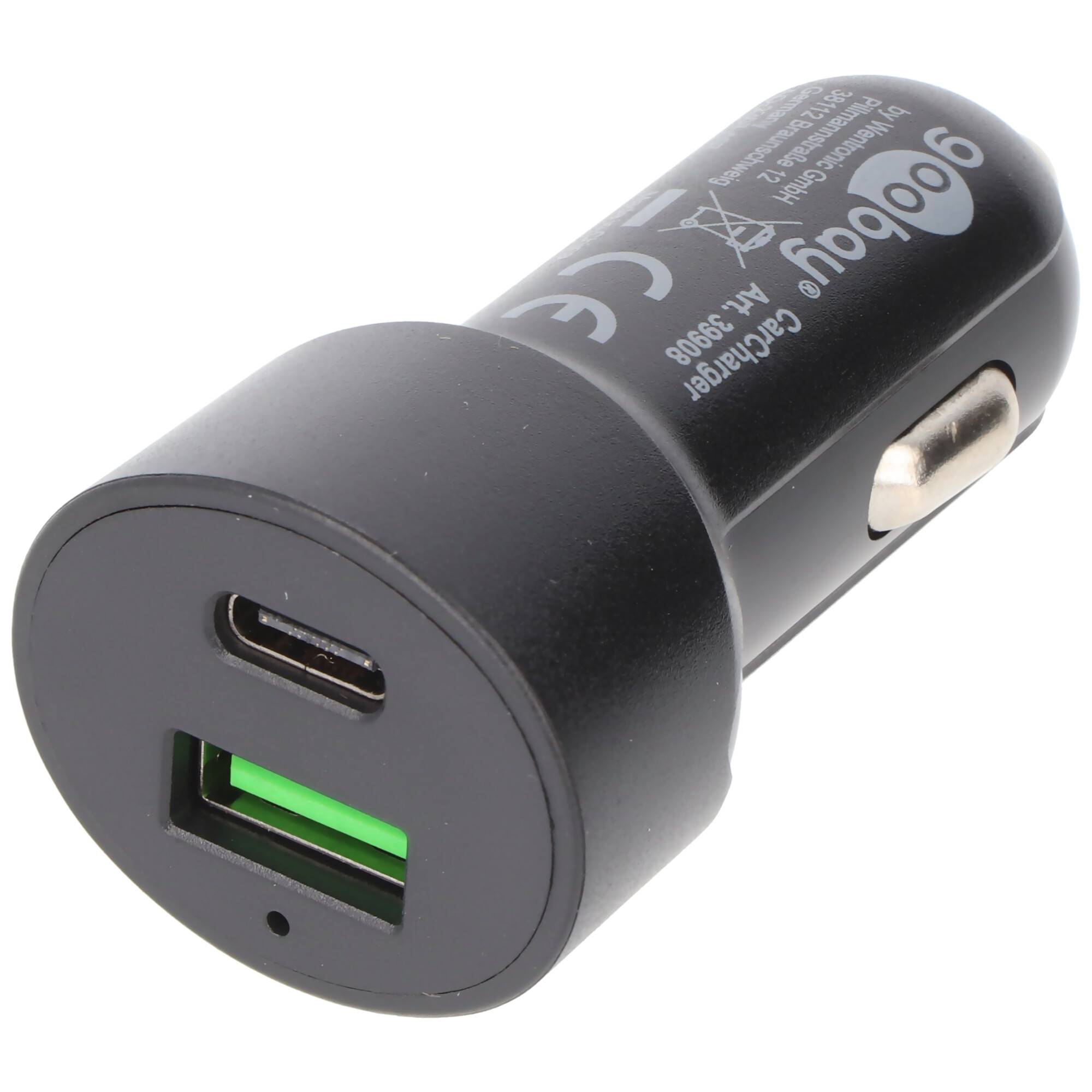 Dual-USB Auto Schnellladegerät USB-C™ PD Power Delivery, 48W, 12/24V USB-A / USB-C™ geeignet für Geräte mit USB-C™ (Powe