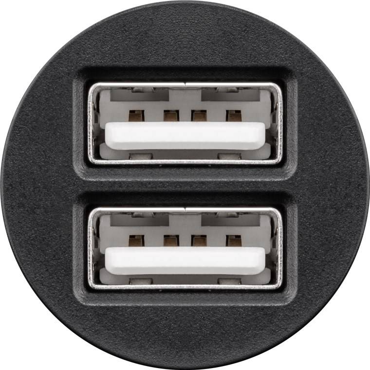 Goobay Dual-USB Auto Ladegerät (2xUSB) - 15,5W max.3.1A (12/24V) 2xUSB