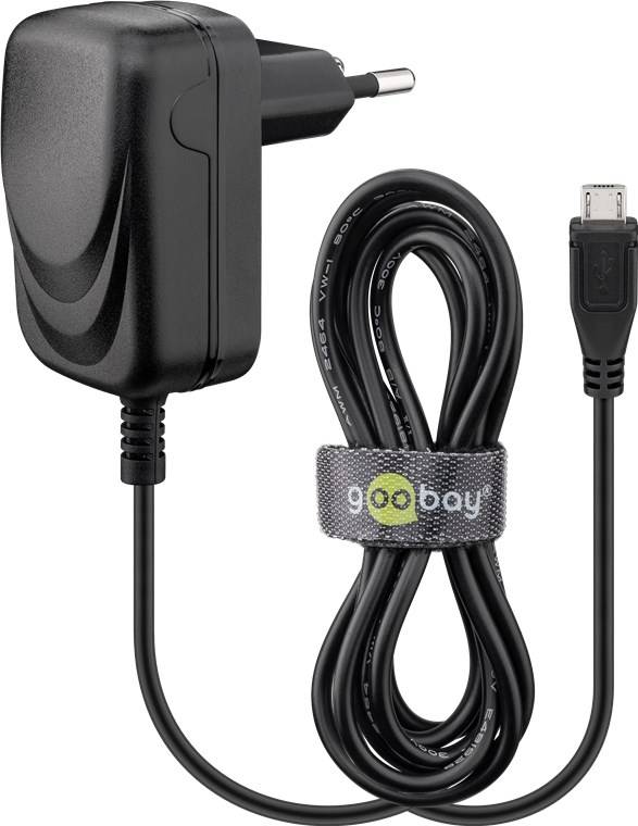 Wentronic goobay - Netzteil - 5 Watt - 1 A (Micro-USB Typ B) - Schwarz