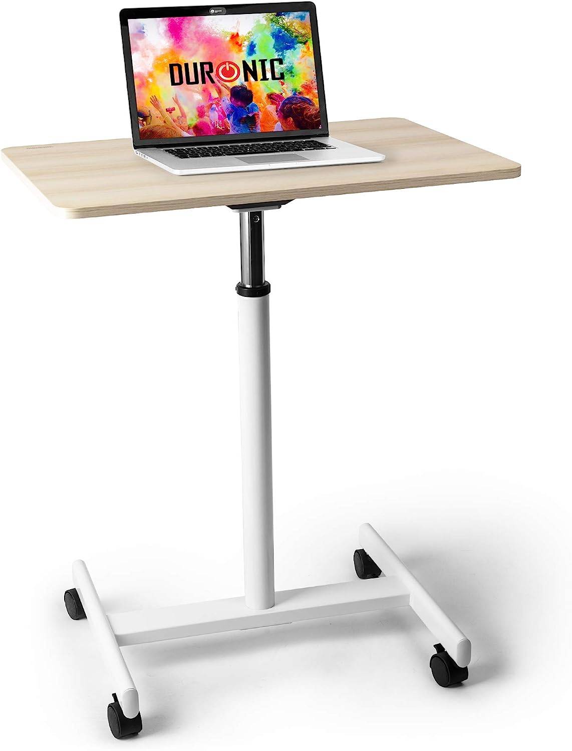 Duronic WPS67 Sitz-Steh-Schreibtisch - Ergonomische Workstation - 70x48cm Plattform - 10 kg Kapazität - Höhenverstellbar