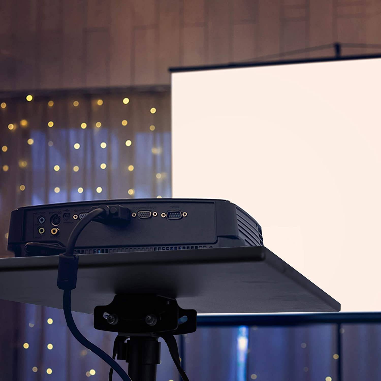 Duronic WPS20 Beamerständer - 10 kg belastbar - höhenverstellbar 67,5-99,5cm - Beamertisch neigbar - Projektionstisch