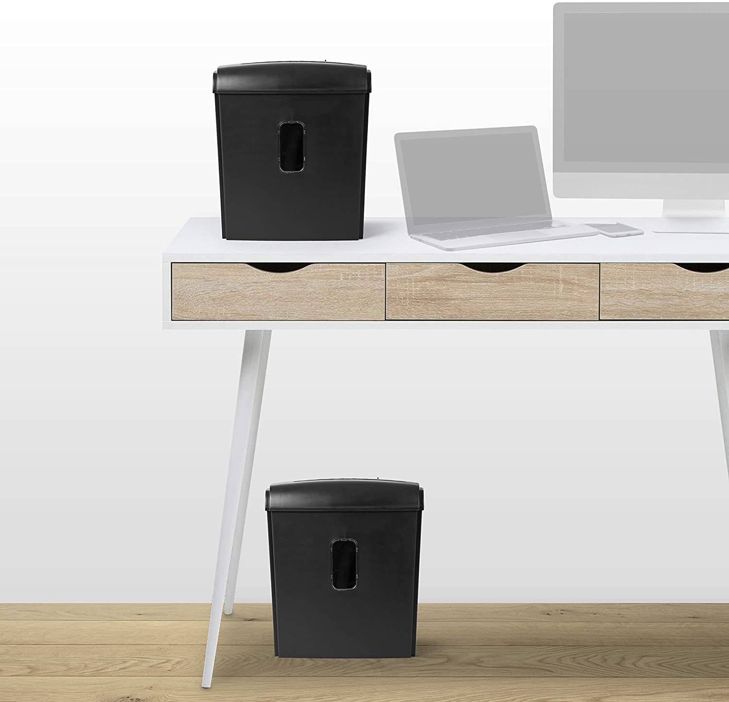 Duronic PS815 Aktenvernichter - 8X A4 Blatt - Kreuzschnitt - Shredder Elektrisch 250W - 15 L Behälter