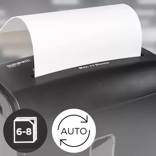 Duronic PS815 Aktenvernichter - 8X A4 Blatt - Kreuzschnitt - Shredder Elektrisch 250W - 15 L Behälter Duronic PS815 Aktenvernichter - 8X A4 Blatt - Kreuzschnitt - Shredder Elektrisch 250W - 15 L Behälter