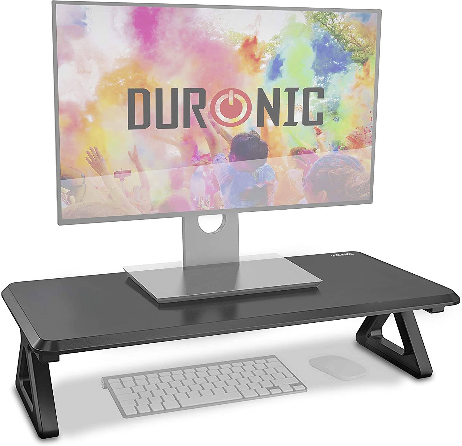 Duronic DM06-1 Monitorerhöhung - 10kg Belastbarkeit - Erhöhung um 16cm - Monitorständer mit großer Fläche - 62cm x 30cm