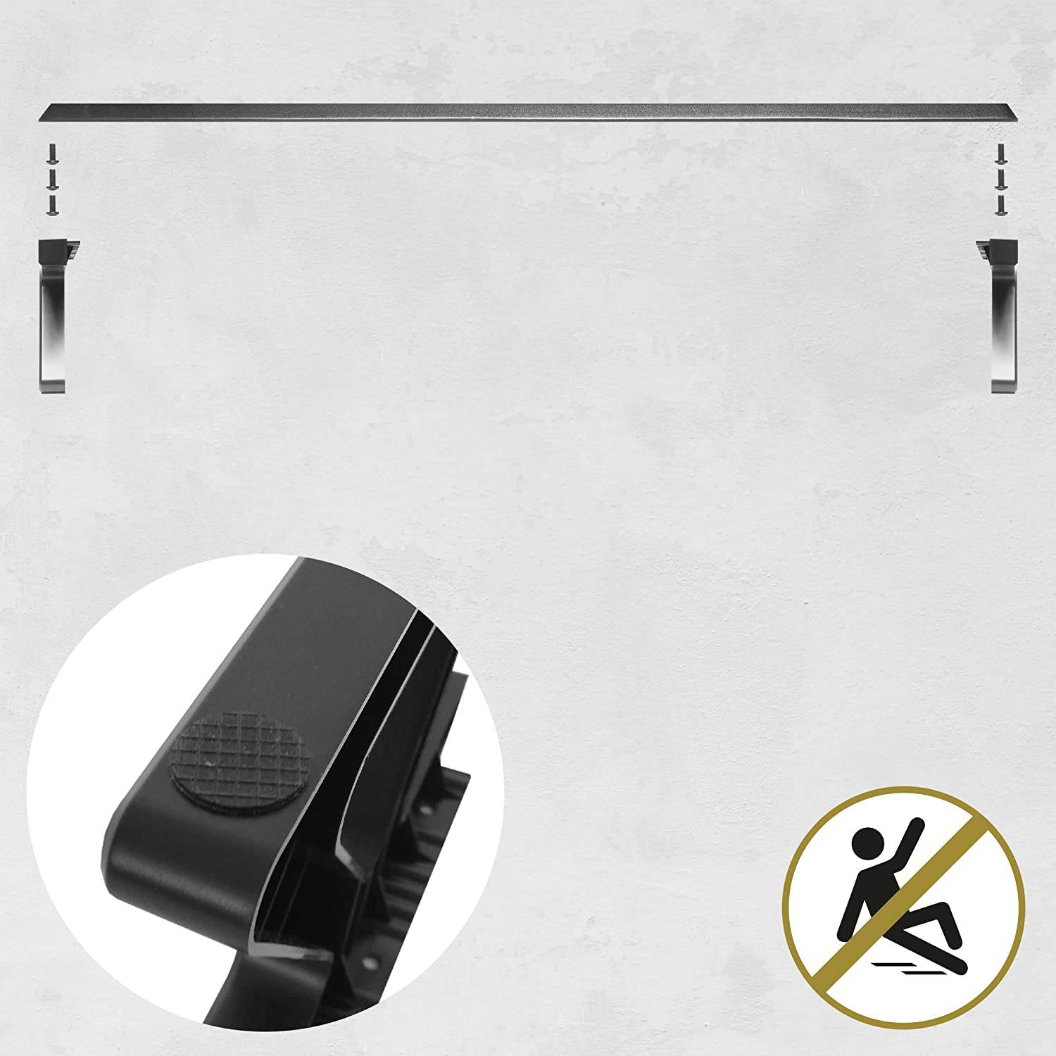 Duronic DM06-1 Monitorerhöhung - 10kg Belastbarkeit - Erhöhung um 16cm - Monitorständer mit großer Fläche - 62cm x 30cm