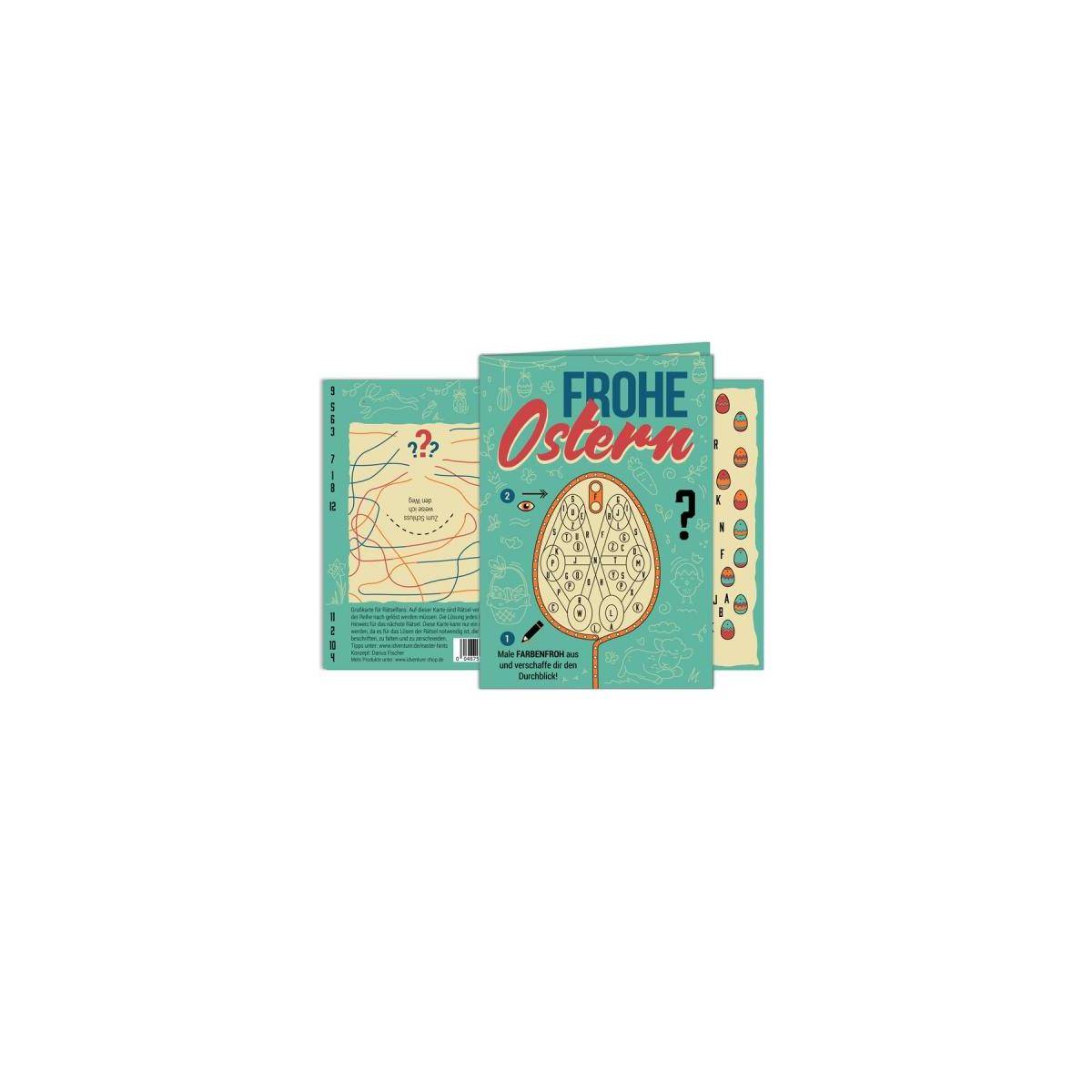 IDV-ESC02-DE - "Frohe Ostern" - Escape Grußkarte (DE-Ausgabe)