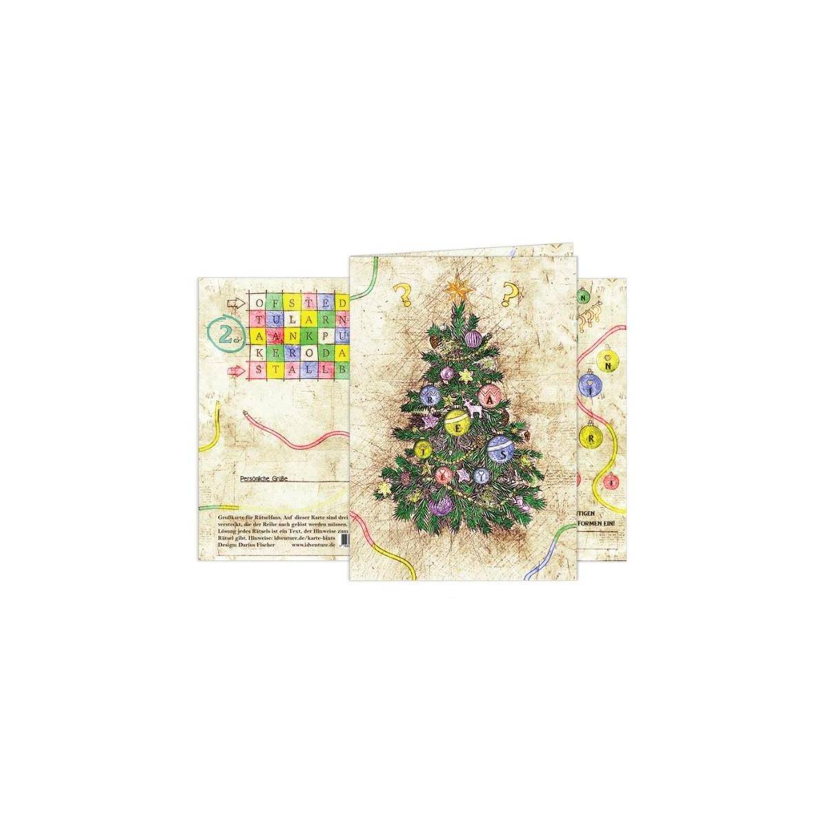IDV-ESC01-EN - "Merry Christmas" - Escape Greeting Card (EN)