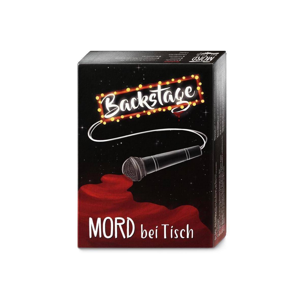 MBT00002 - Backstage, Krimi Dinner, für 6-8 Spieler, ab 16 Jahren (DE-Ausgabe)
