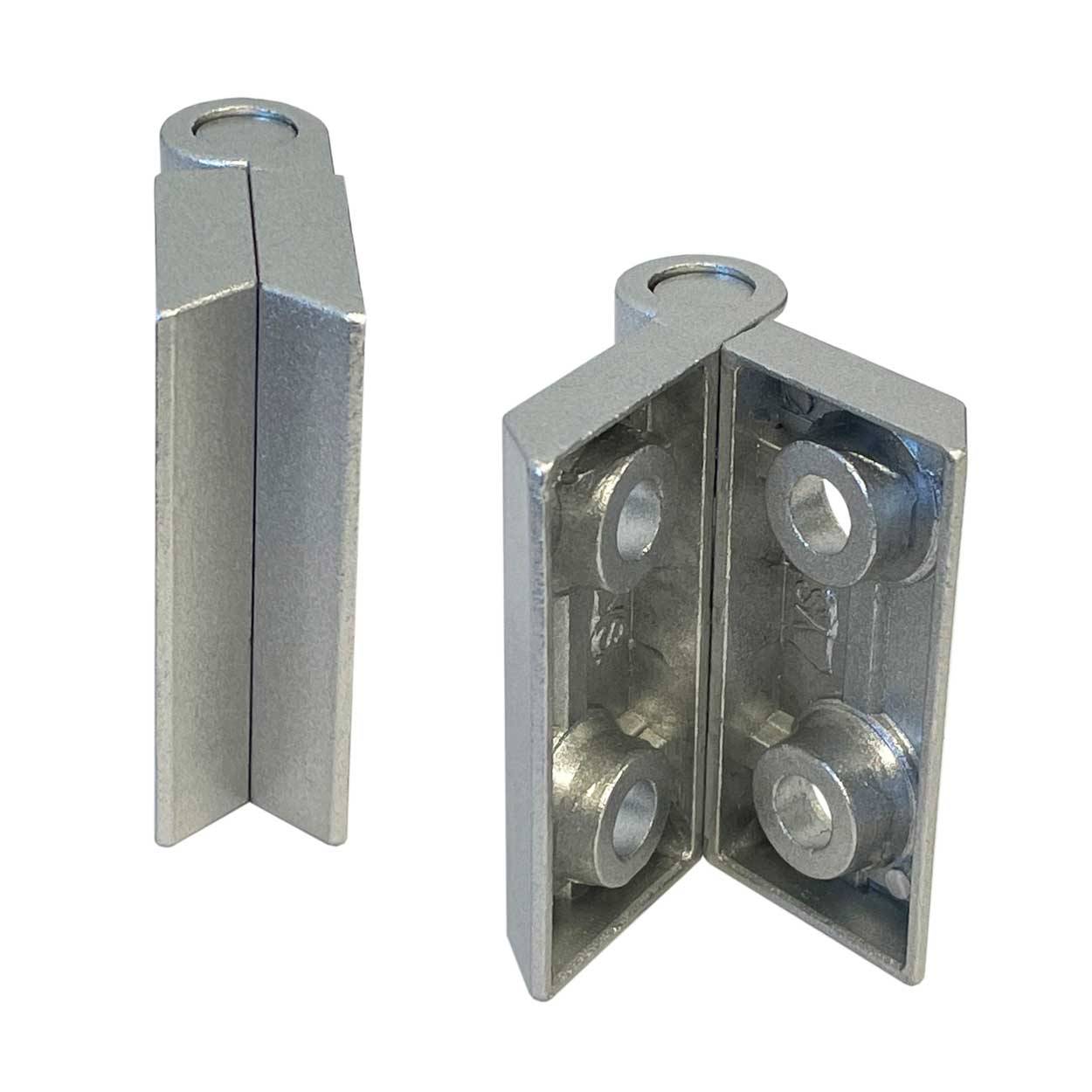 SCHMIDT systemprofile 10x Scharnier 64x44mm Aluminium M6 40 Nut 8 Klappscharnier Drehband Aluprofil-Zubehör