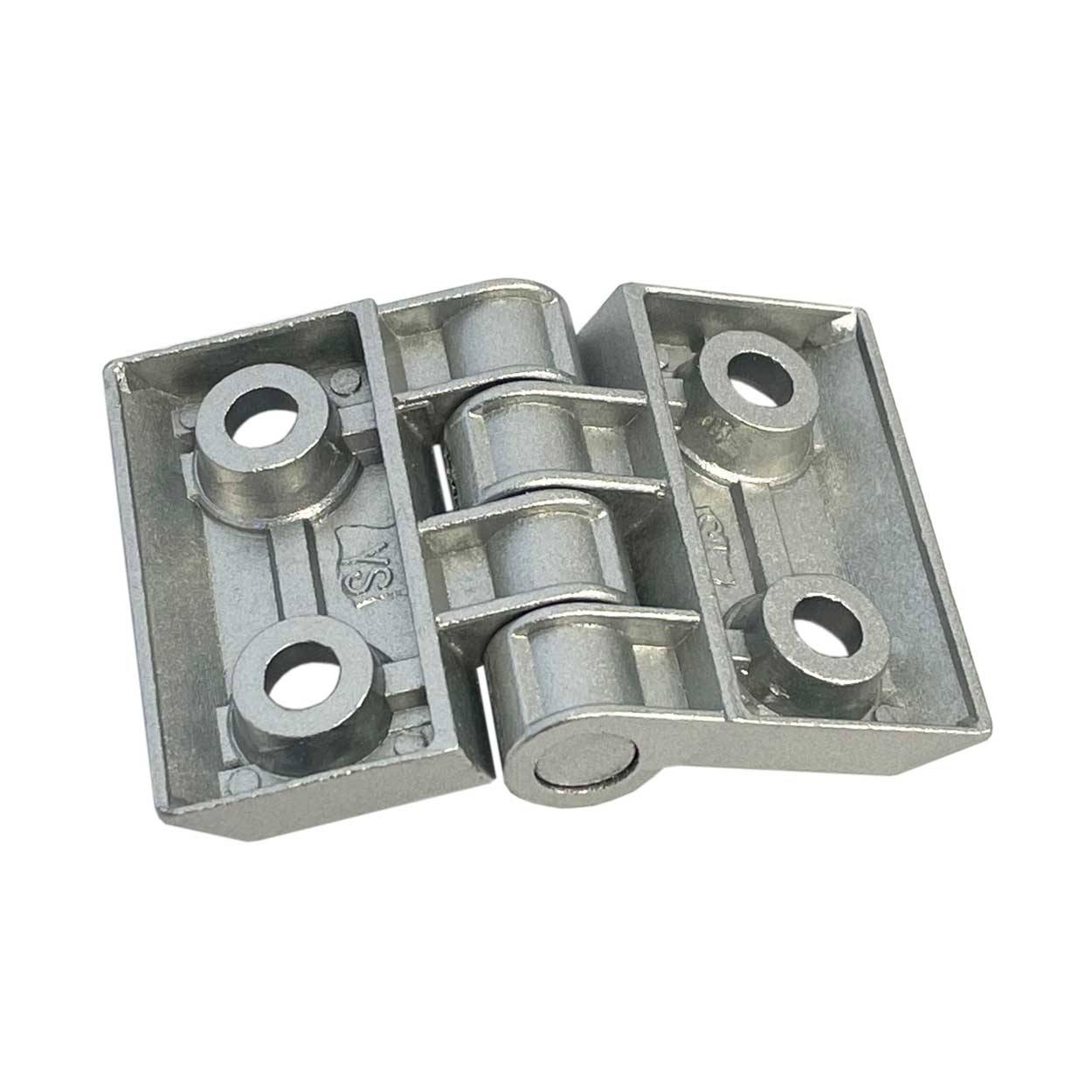 SCHMIDT systemprofile 10x Scharnier 64x44mm Aluminium M6 40 Nut 8 Klappscharnier Drehband Aluprofil-Zubehör