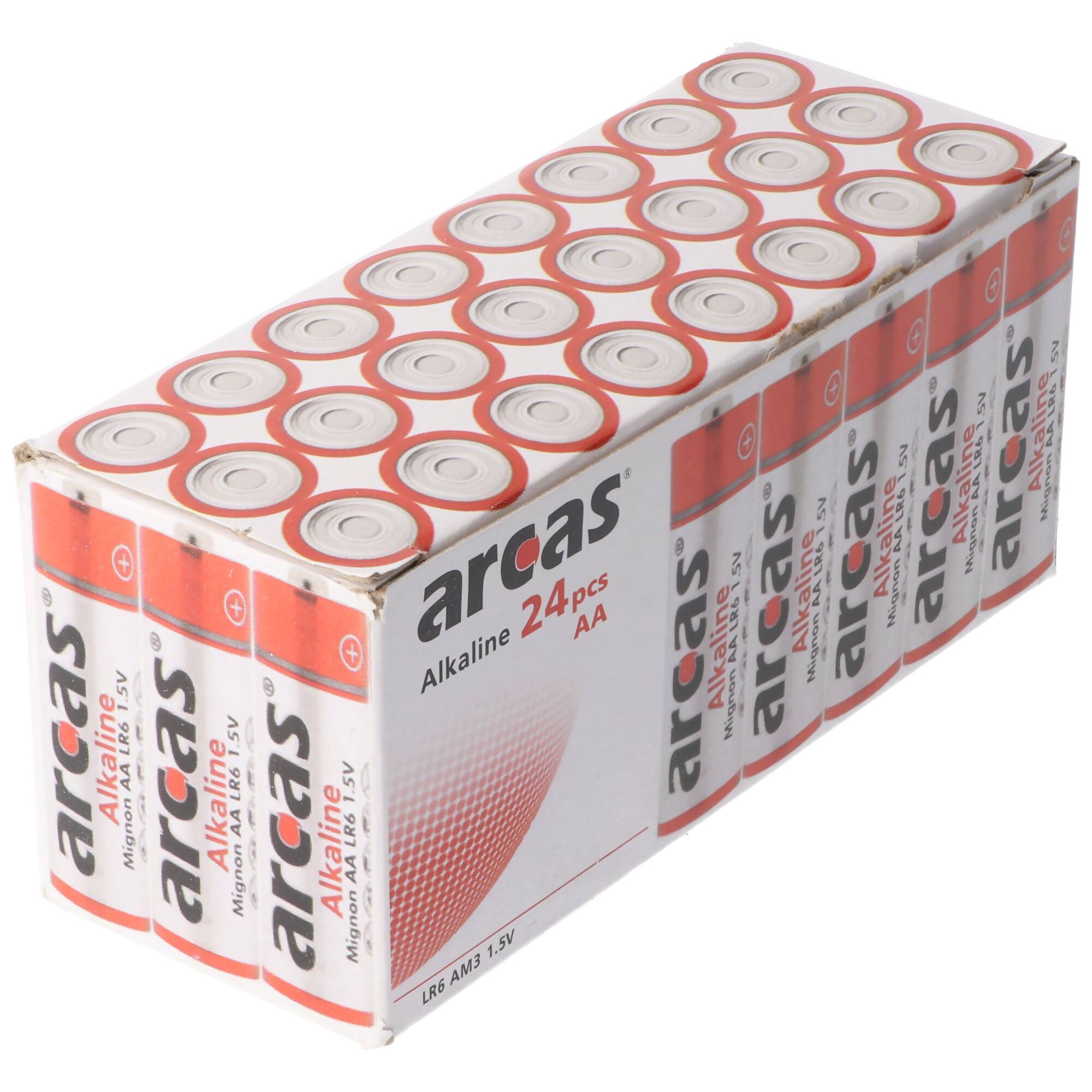 Alkaline Batterie LR6, AA, Mignon, 1,5 Volt 24 Stück