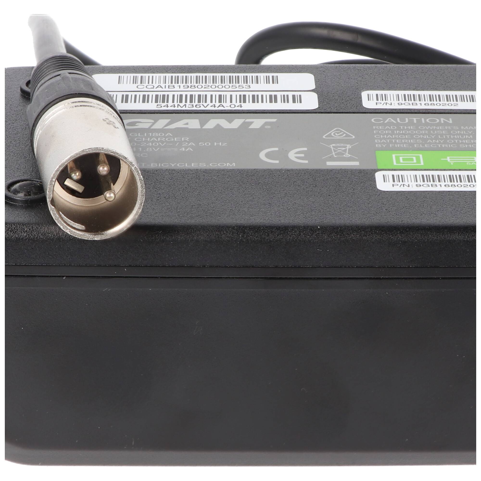 XLR 3polig GIANT Schnellladegerät 36V 4A XLR 3-polig / CAN-Bus 544M36V4AGLI180-10V 9gb1680202