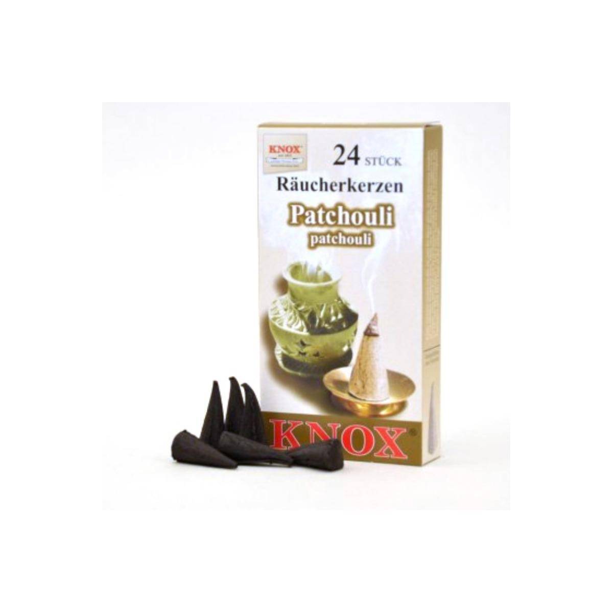 013290 - Räucherkerzen - Patchuli 24 Stk., Kegel