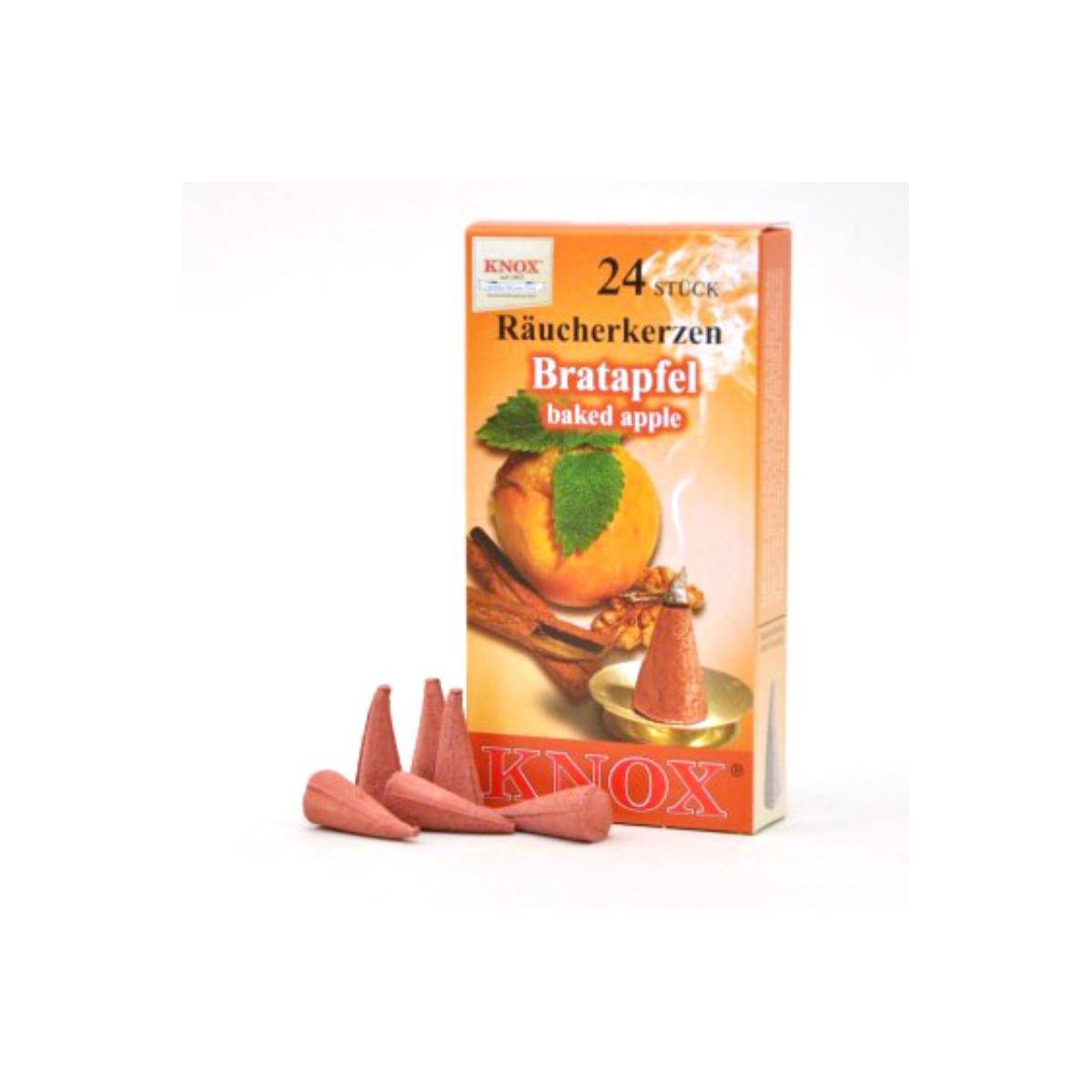 013310 - Räucherkerzen - Bratapfel 24 Stk., Kegel