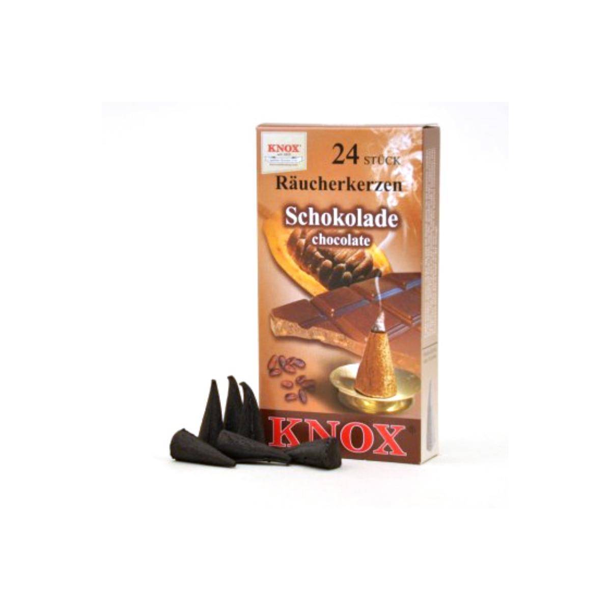 013320 - Räucherkerzen - Schokolade 24 Stk., Kegel