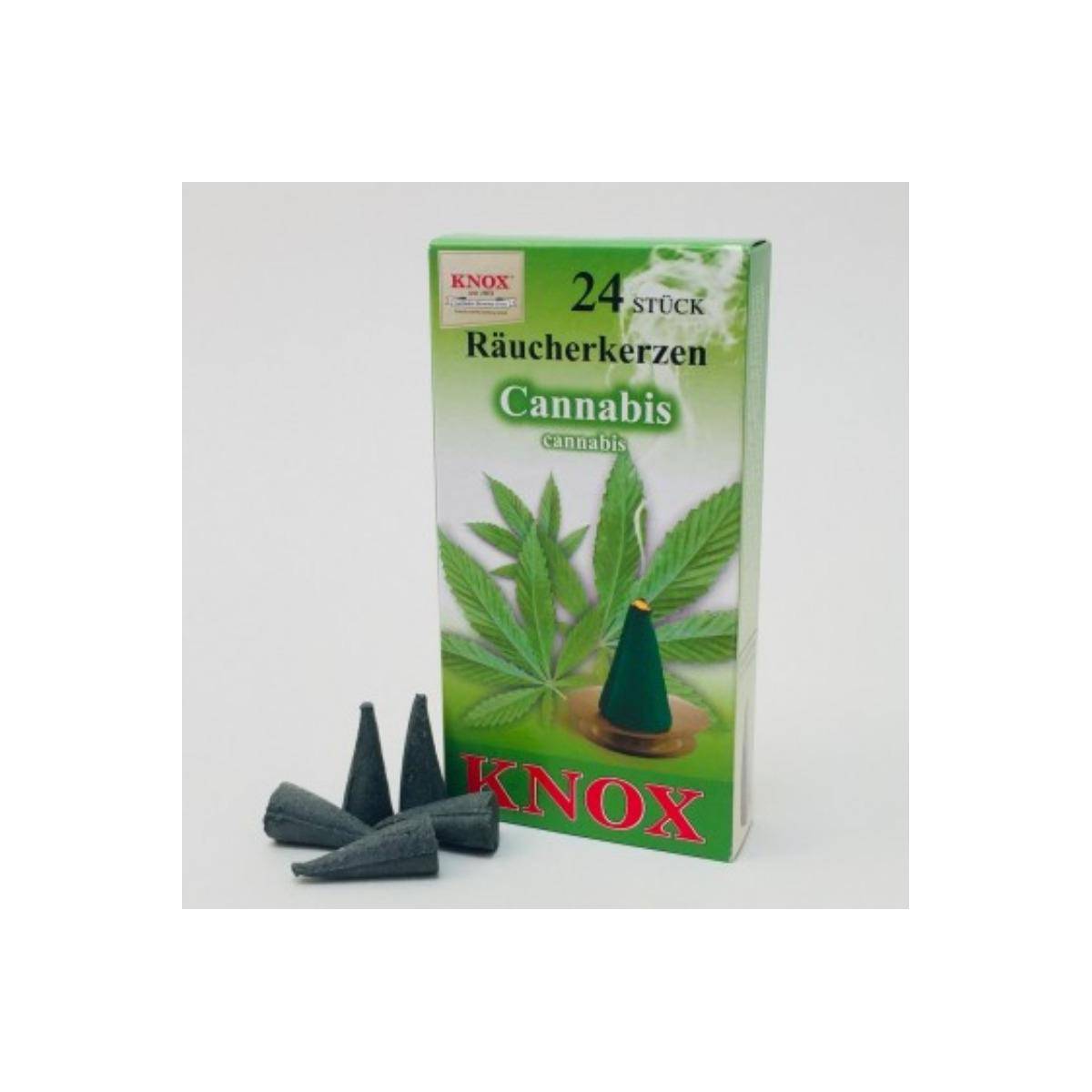 013400 - Räucherkerzen - Cannabis 24 Stk., Kegel