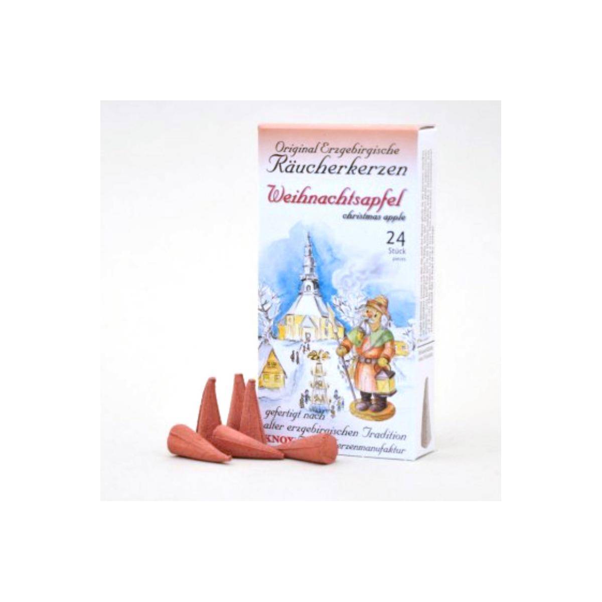 077057 - Räucherkerzen - Weihnachtsapfel, 24 Stk.