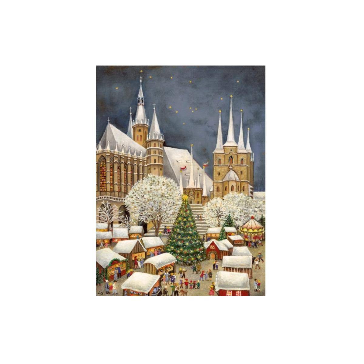 2907 - Laternengrüße Erfurt Dom