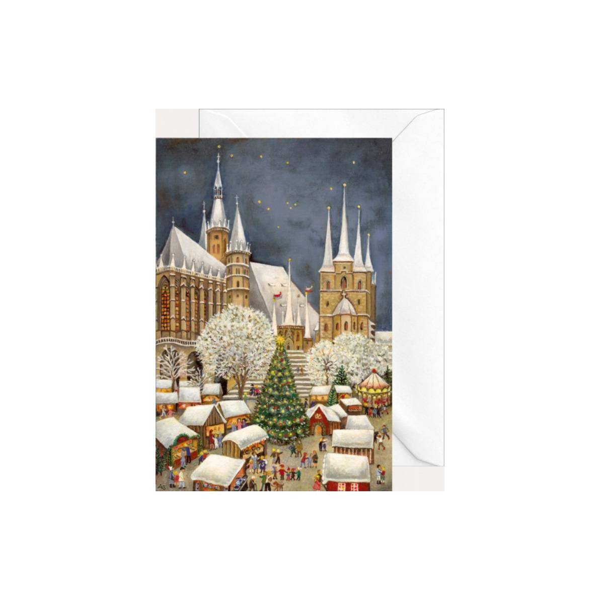 2909 - Weihnachtsklappkarte "Erfurt Dom"