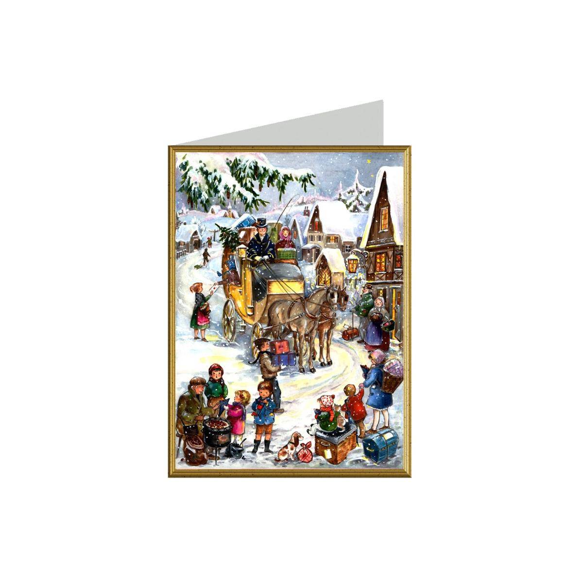 99002 - Weihnachtskarte - Weihnachtskutsche