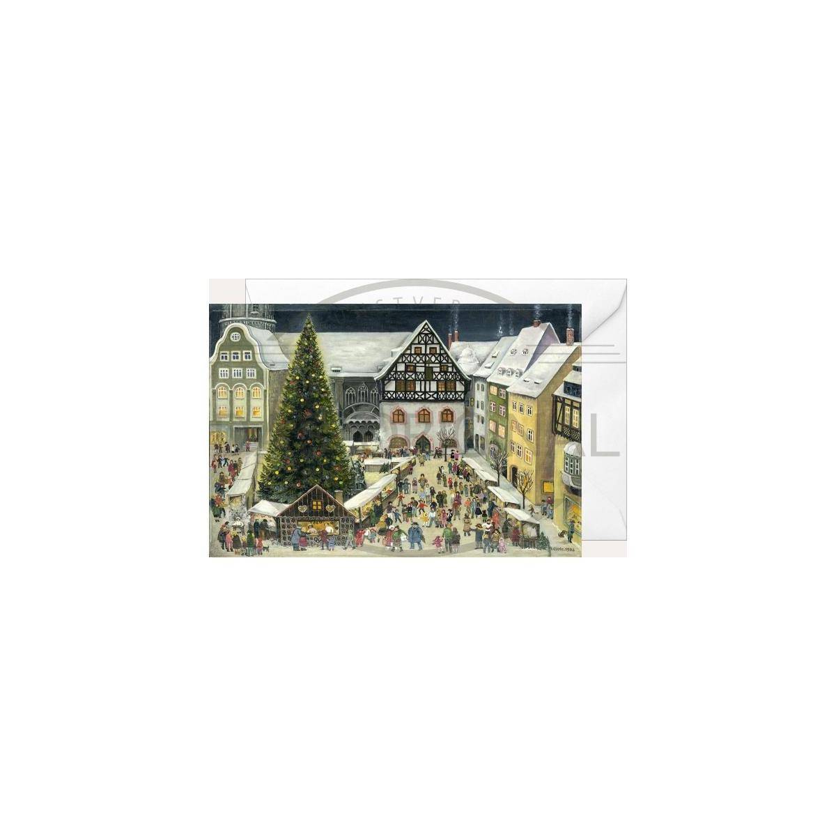 2937 - Weihnachtsklappkarte - Jena Weihnachtsmarkt