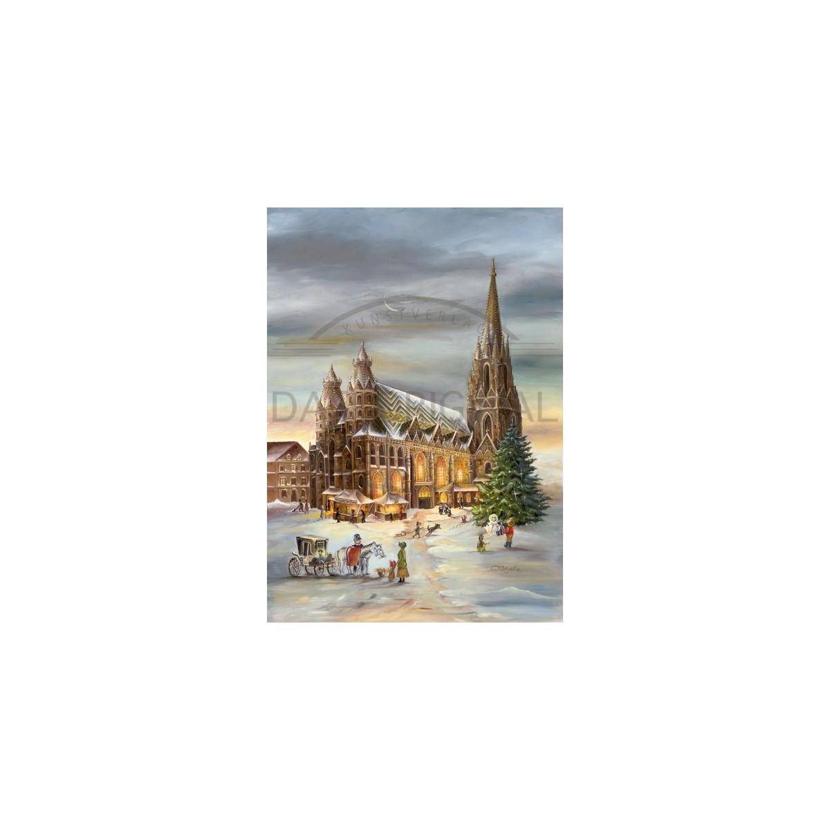 2940 - Weihnachtspostkarte - Wien Stephansdom
