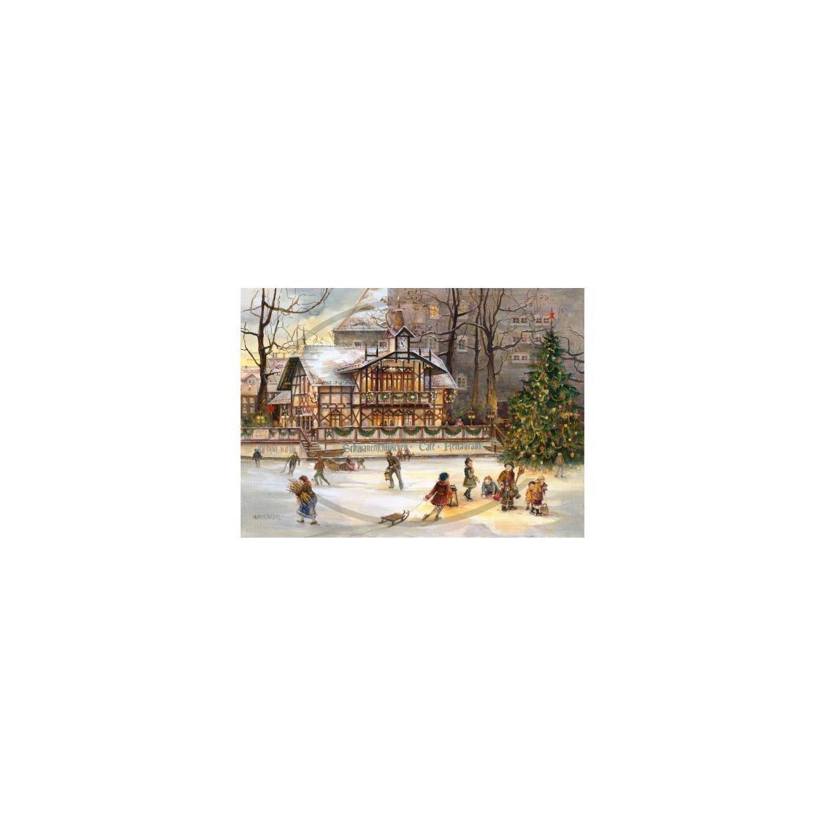 2943 - Weihnachtspostkarte - Schwanenschlösschen