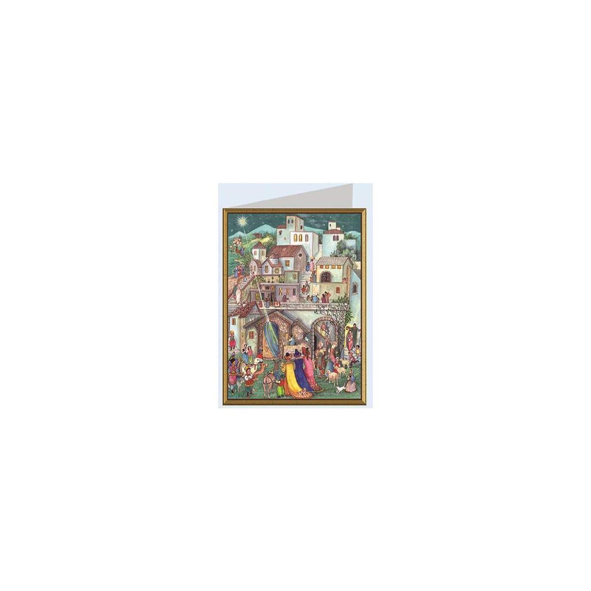 99730 - Mini-Adventskalender Karte- Stern von Bethlehem