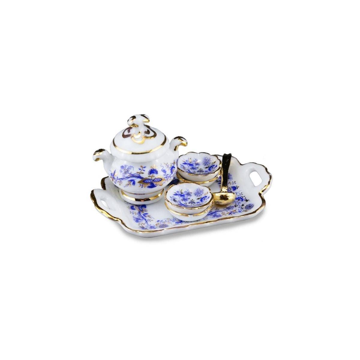 001.643/5 - Suppentablett "Zwiebel Gold", Miniatur