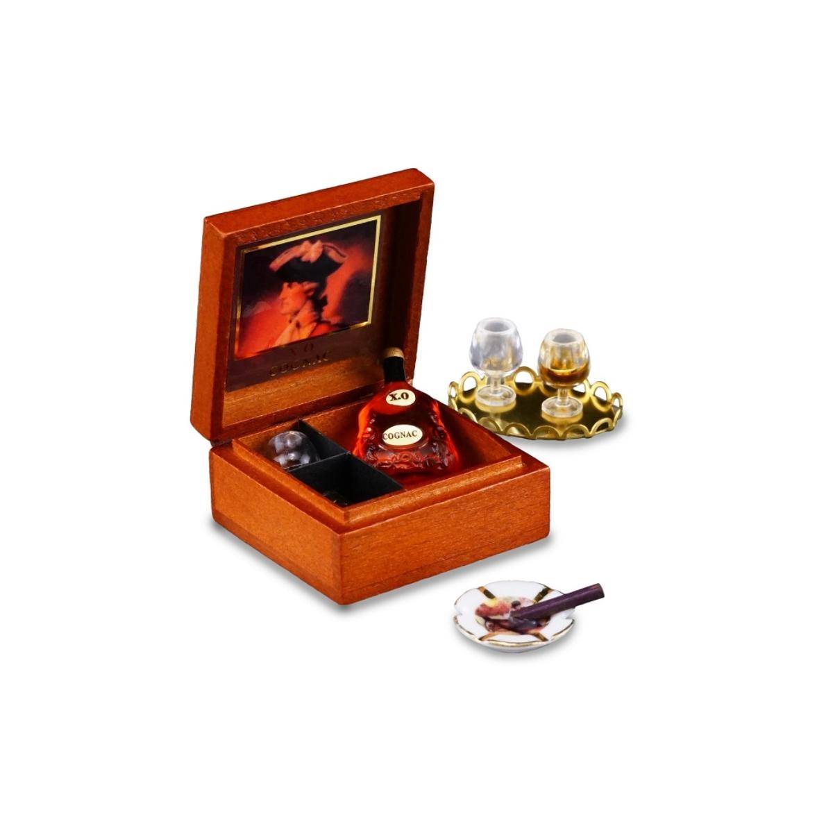 001.608/6 - Cognacset "XO", Miniatur