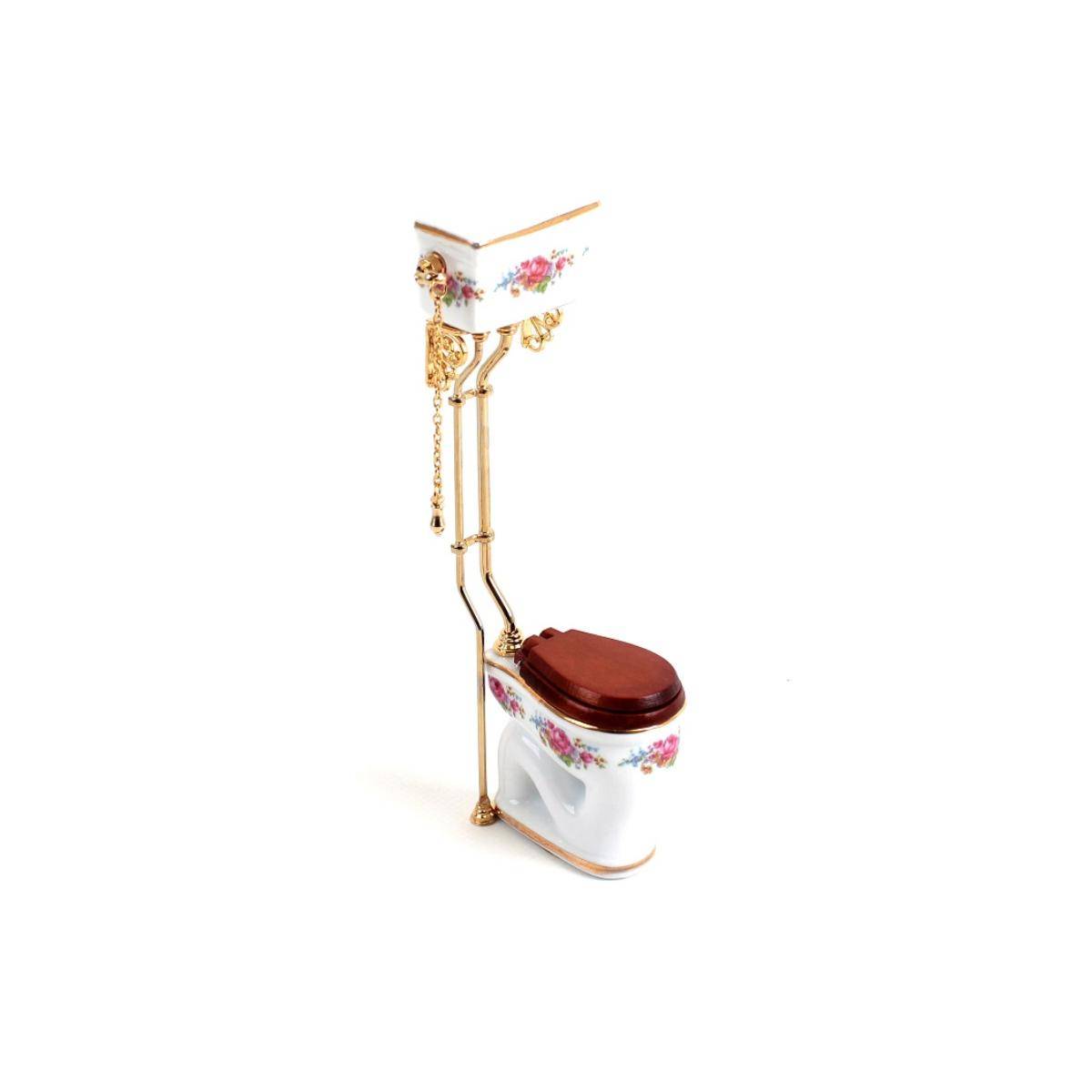 001.744/3 - Hochtoilette "Dresdner Rose", Miniatur