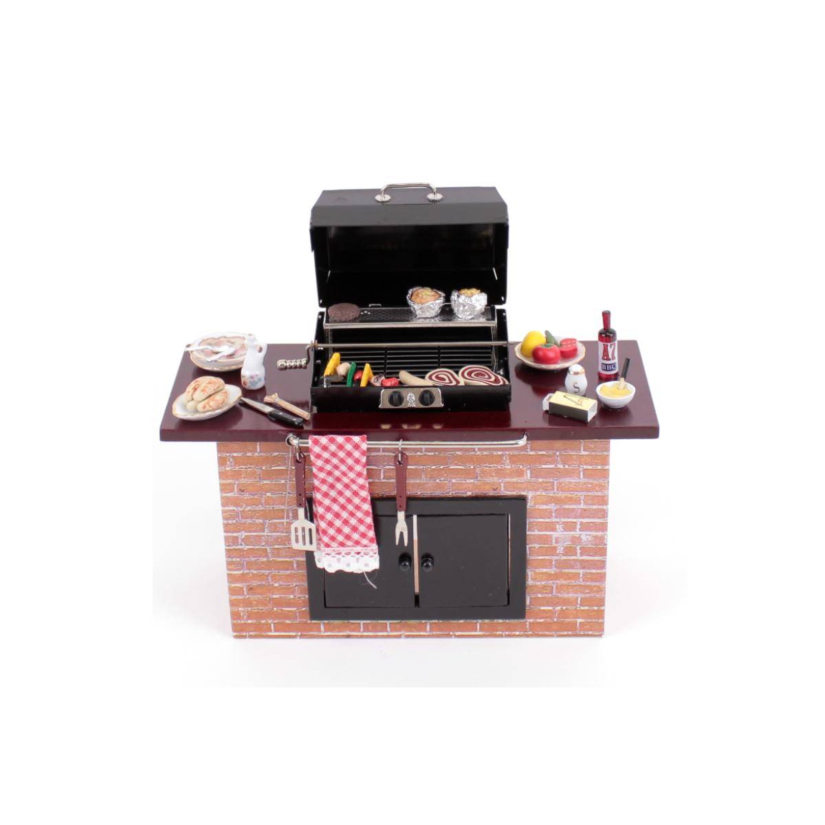 001.712/2 - Barbecuegrill, dekoriert, Miniatur