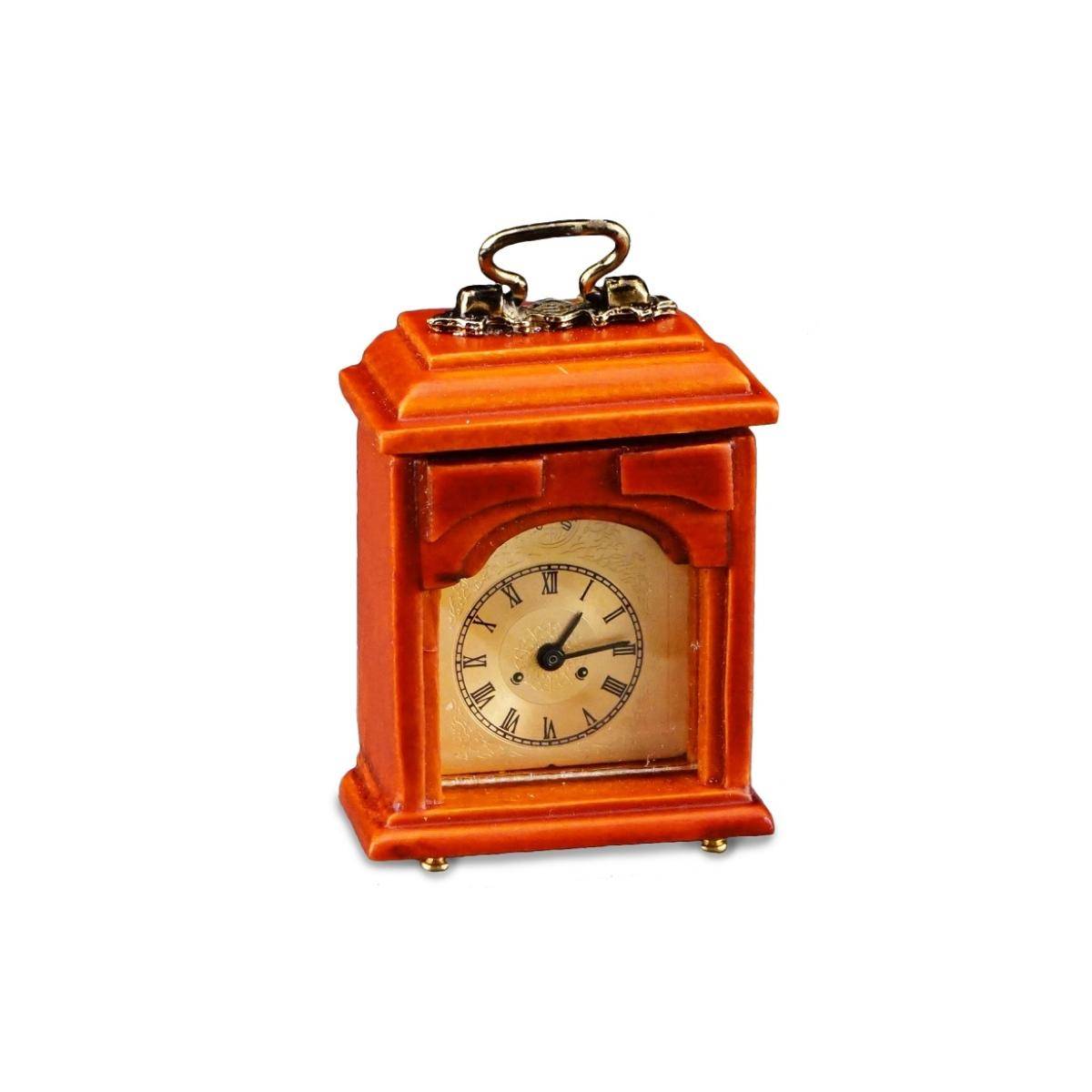 001.670/6 - Hölzerne Kaminuhr, Miniatur