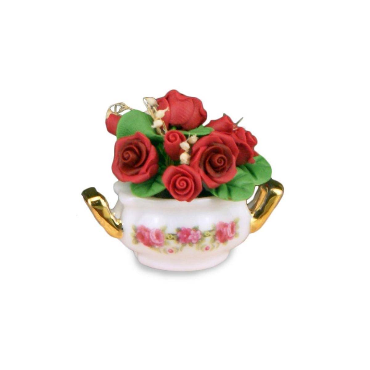 001.398/5 - Rotes Rosengesteck, Miniatur