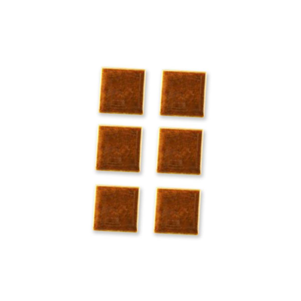 001.507/9 - Miniwandfliese, braun, 6 Stück, Miniatur