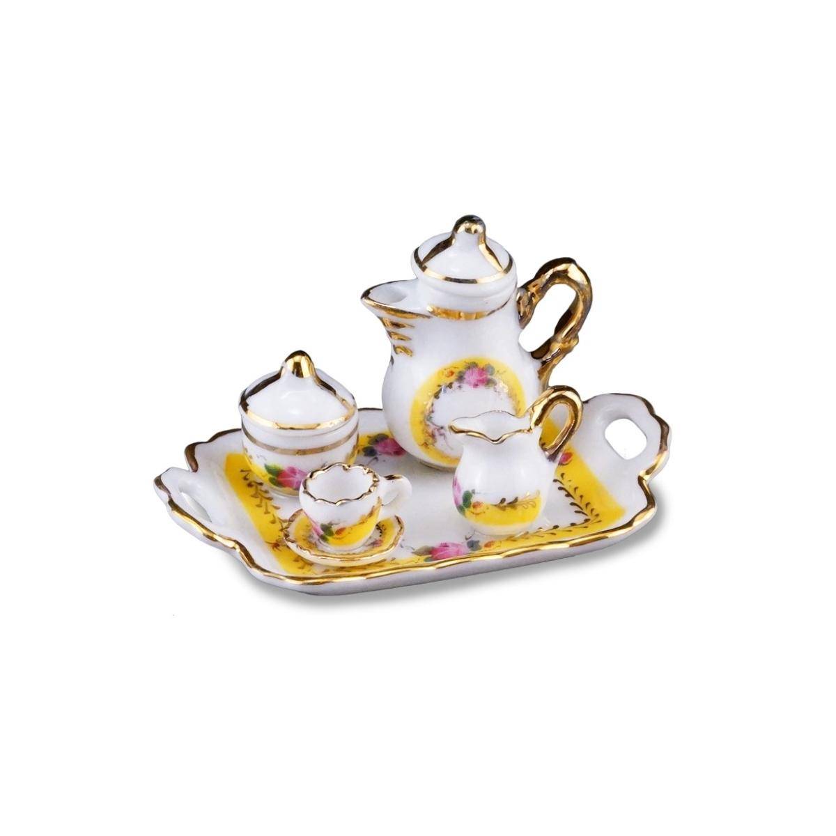 001.649/5 - Kaffeetablett "Französische Rose", Miniatur