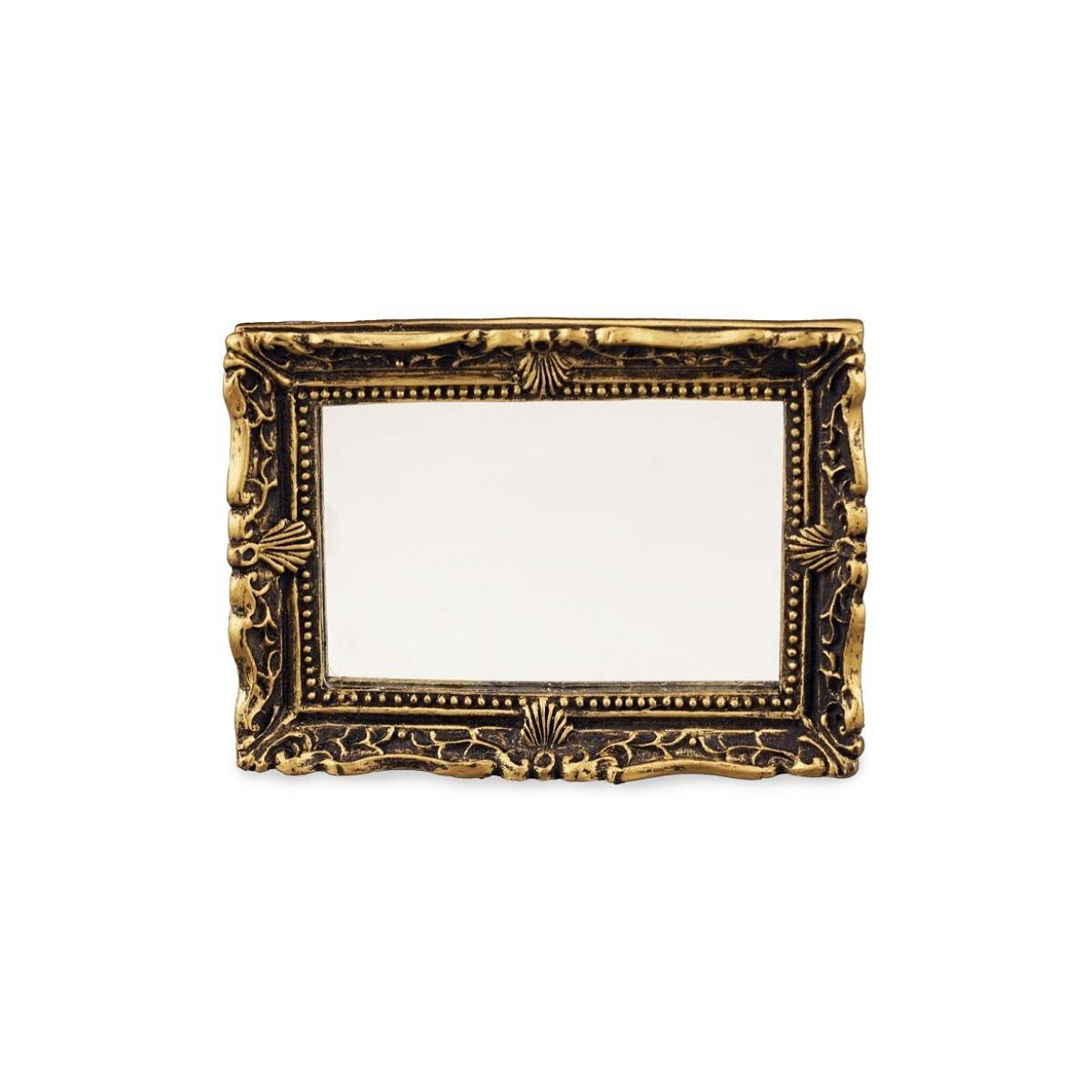 001.716/6 - Barockspiegel Polyresin, Miniatur