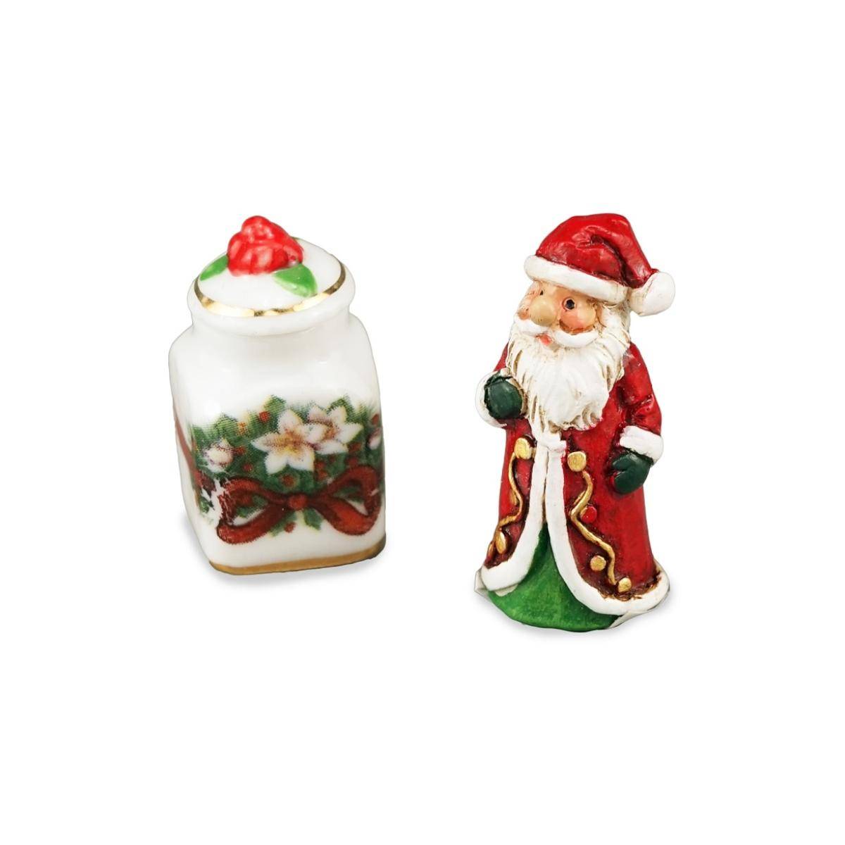 001.898/5 - Kleiner Weihnachtsmann mit Dose, Miniatur