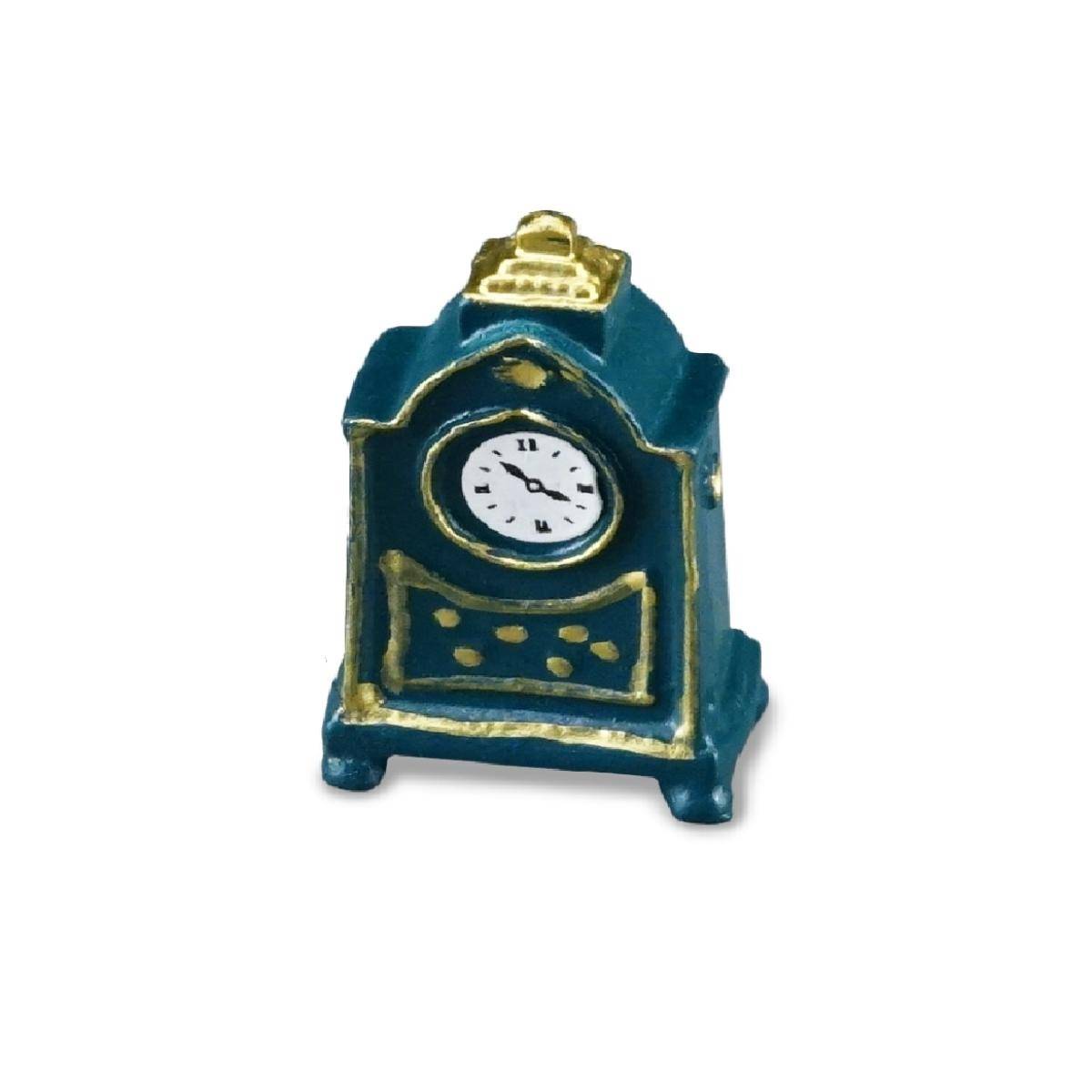 001.465/5 - Blaue Metallkaminuhr, Miniatur