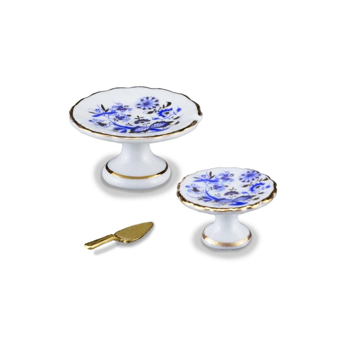 001.663/5 - Zwei Tortenplatten "Zwiebel", Miniatur